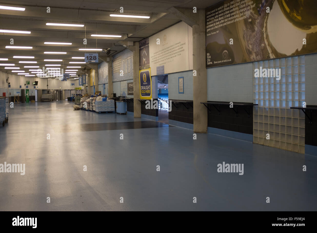 Etihad Stadium e Manchester, casa del Manchester City FC Foto Stock