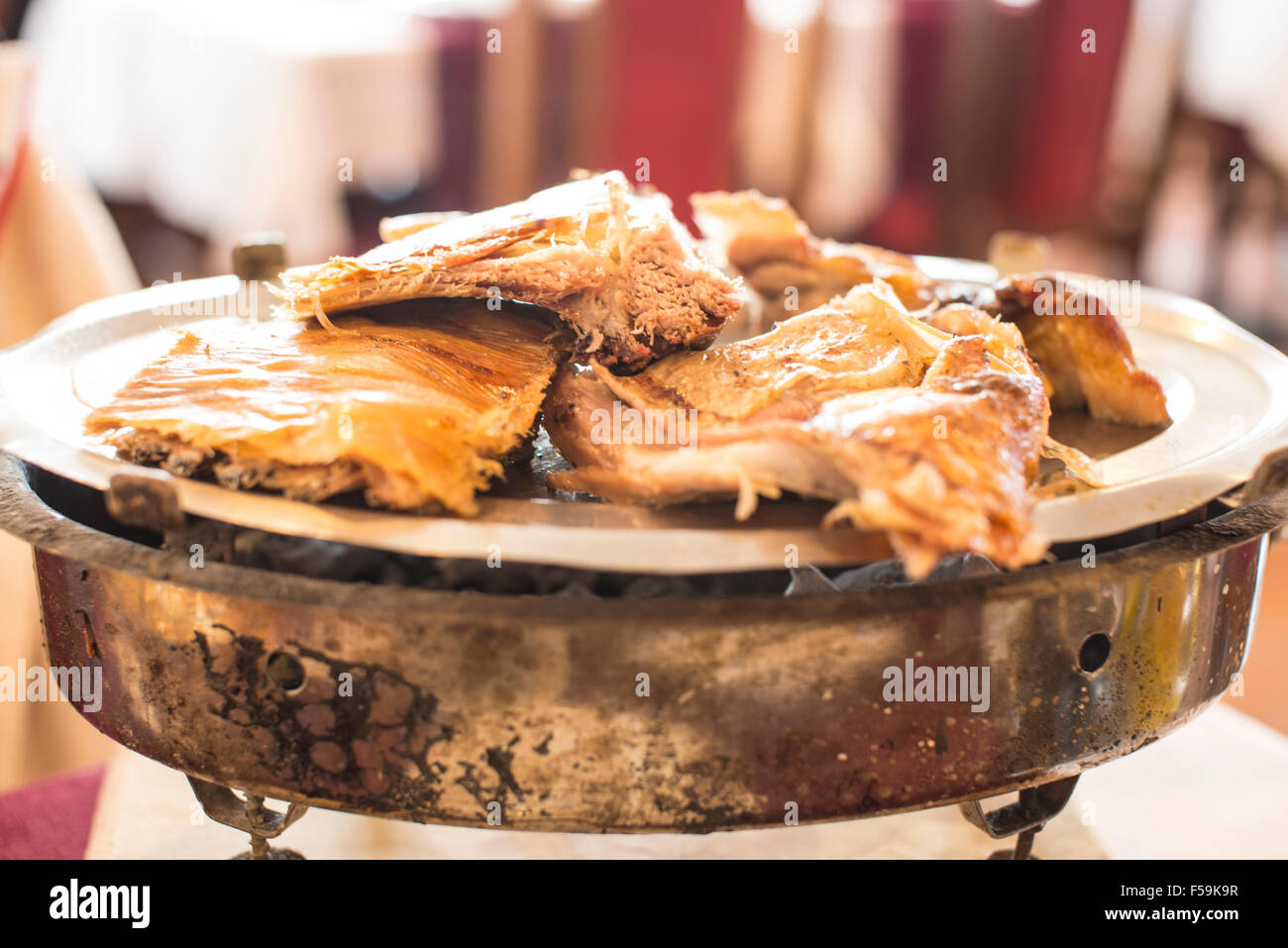 Carne alla brace, Ushuaia, Argentina Foto Stock