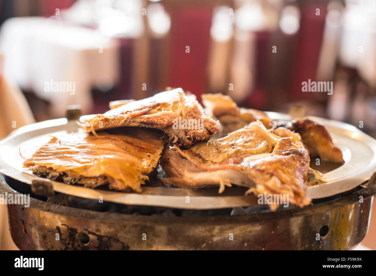 Carne alla brace, Ushuaia, Argentina Foto Stock