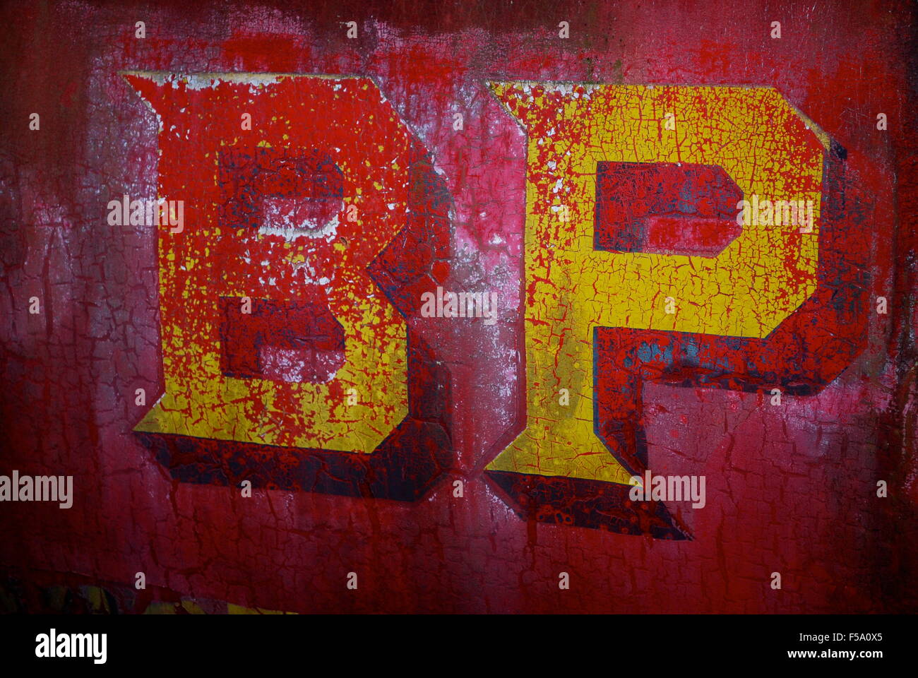 Vecchio logo di BP Foto Stock