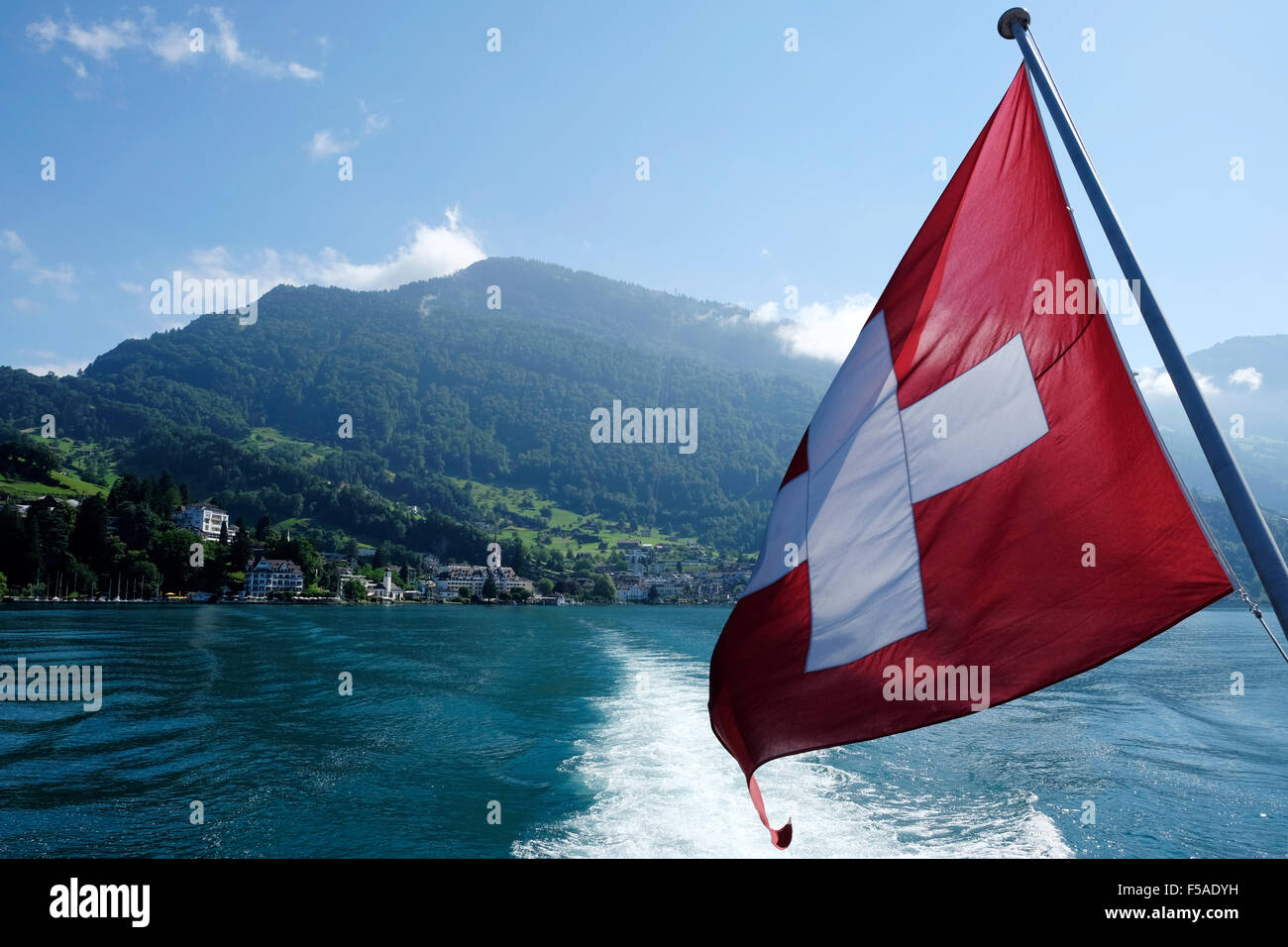 Bandiera svizzera Foto Stock
