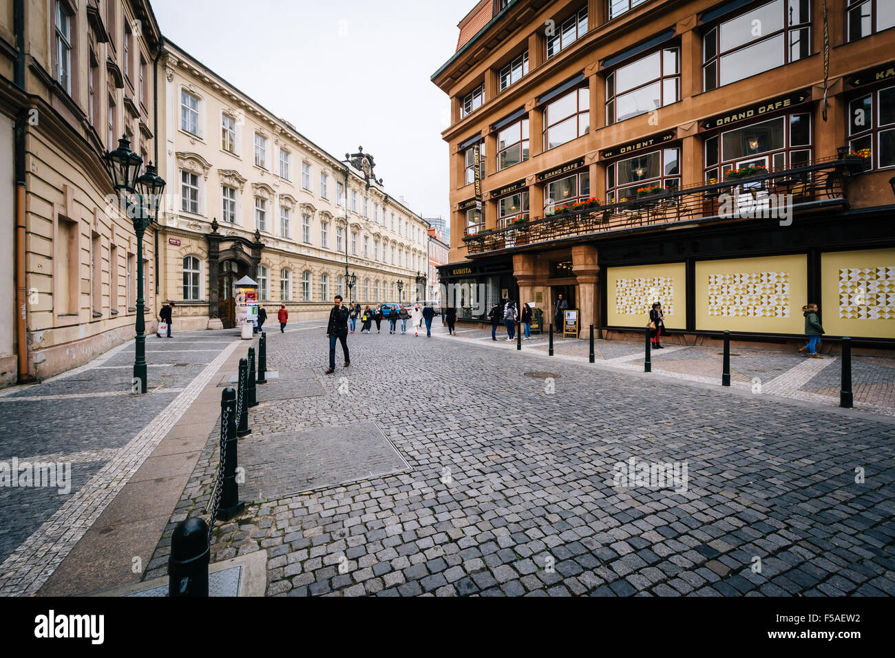 Ovocný trh, nella Città Vecchia di Praga, Repubblica Ceca. Foto Stock