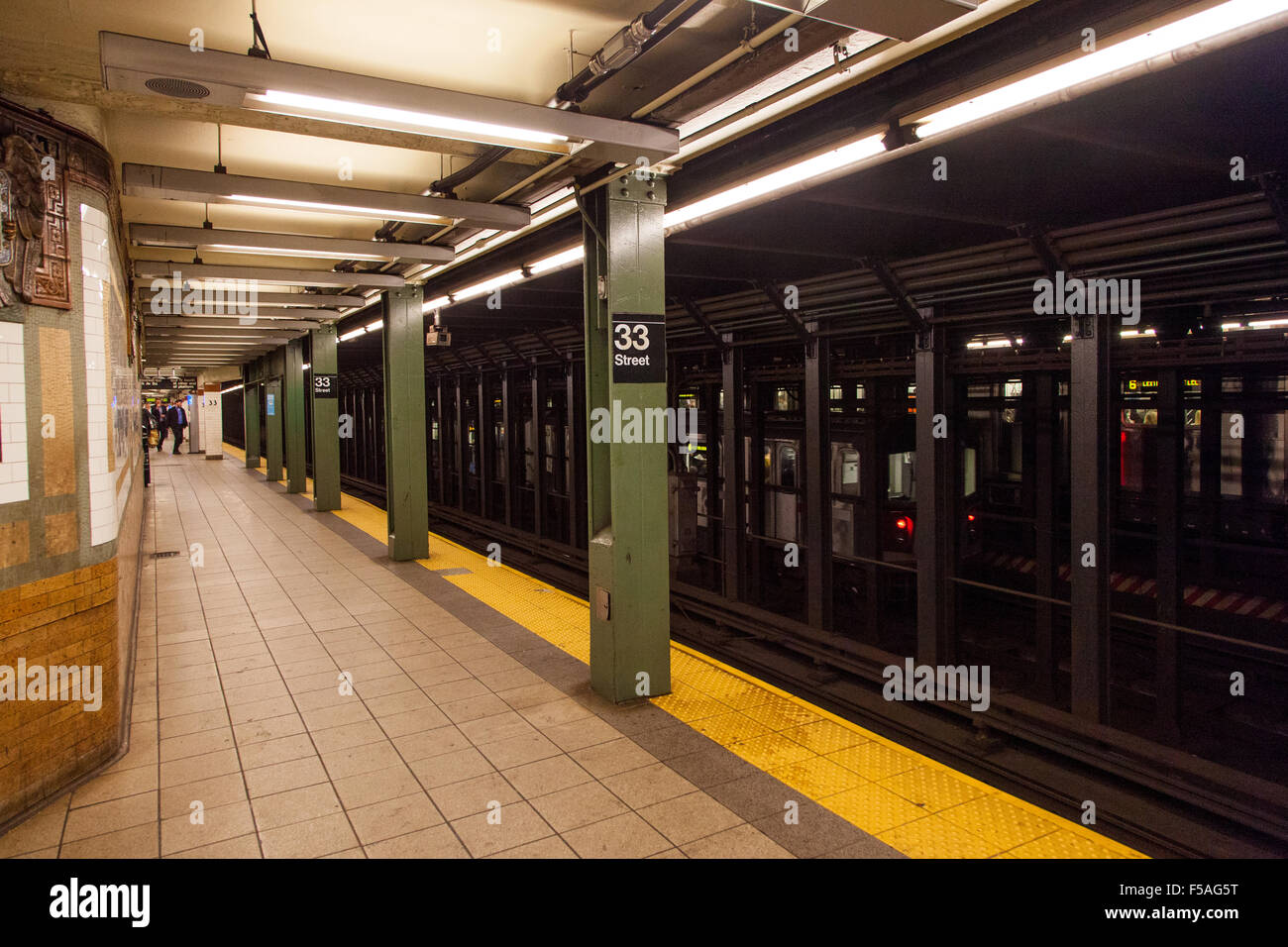 Xxxiii Street Subway Station, Manhattan, New York City, Stati Uniti d'America. Foto Stock