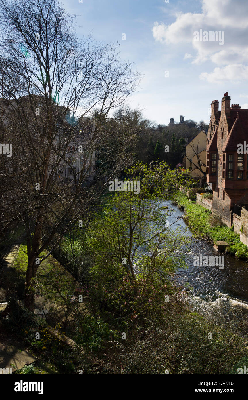 Acqua di Leith, Edimburgo, Dean Village. Foto Stock