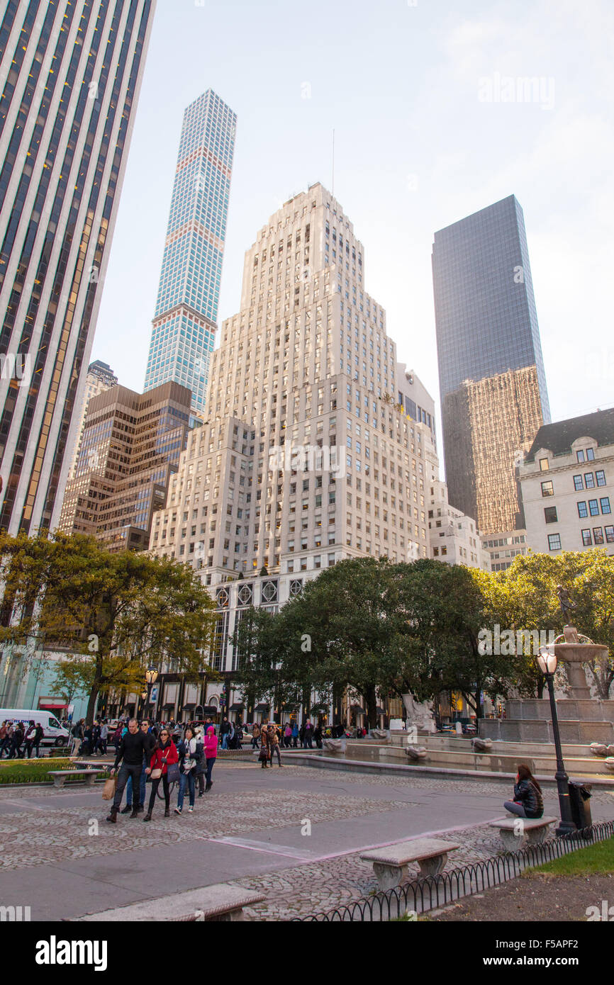 Grand Army Plaza Manhattan, New York City, Stati Uniti d'America. Foto Stock