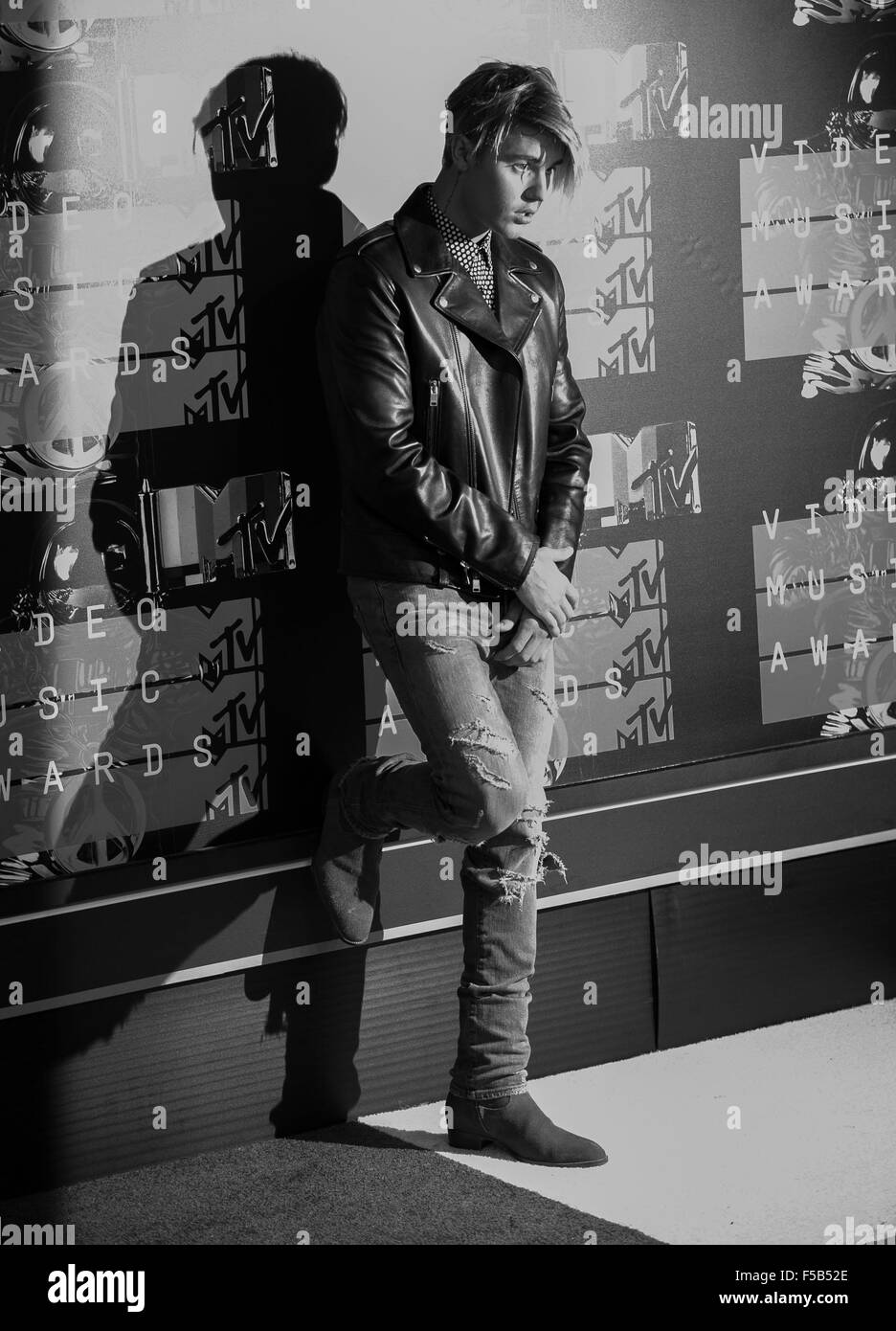 Celebrità frequentare 2015 MTV Video Music Awards al teatro di Microsoft. Dotato di: Justin Bieber dove: Los Angeles, California, Stati Uniti quando: 30 Ago 2015 C Foto Stock