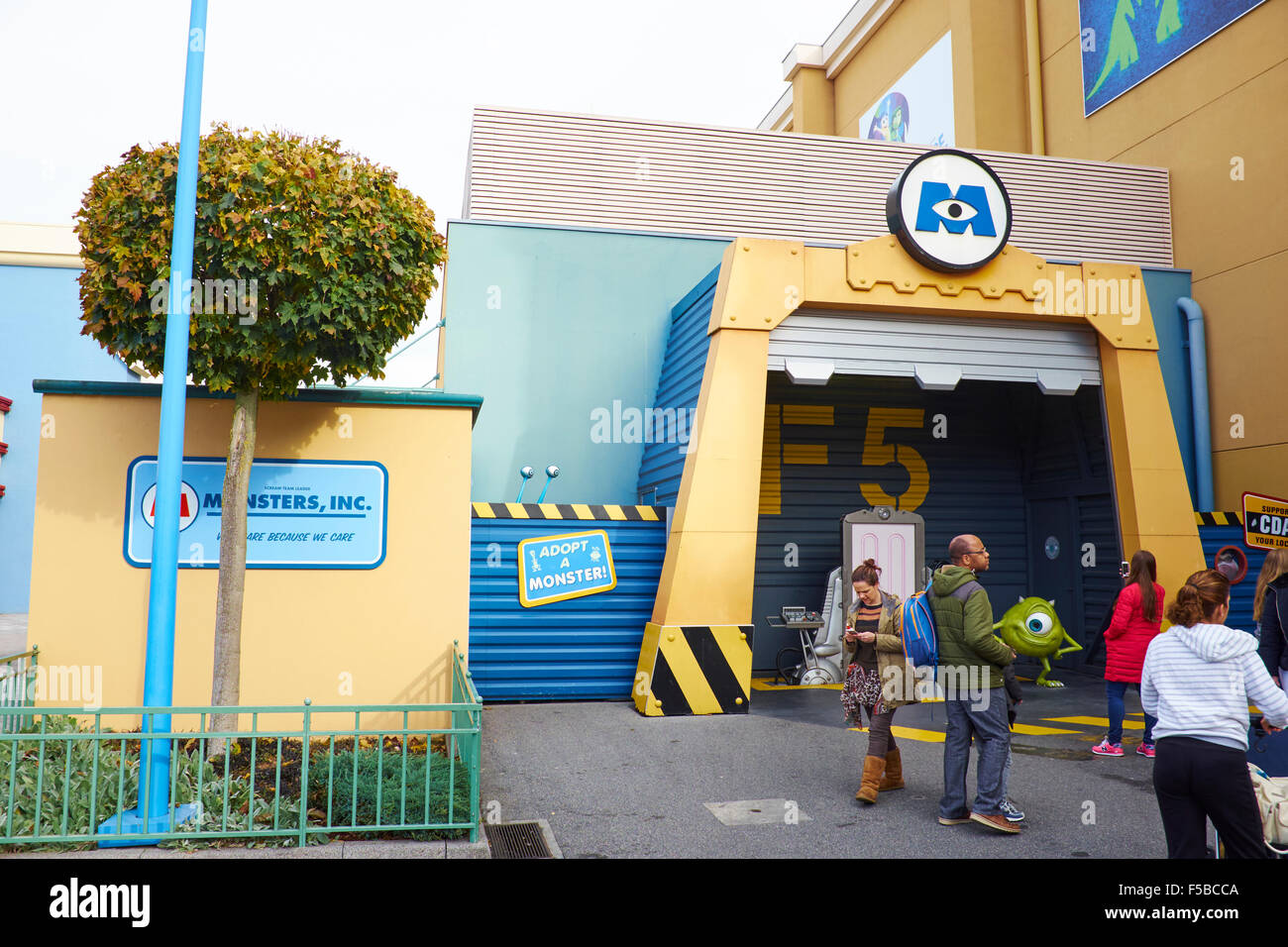 Monsters Inc attrazione Walt Disney Studios a Disneyland Paris Marne-la-Vallée Chessy Francia Foto Stock