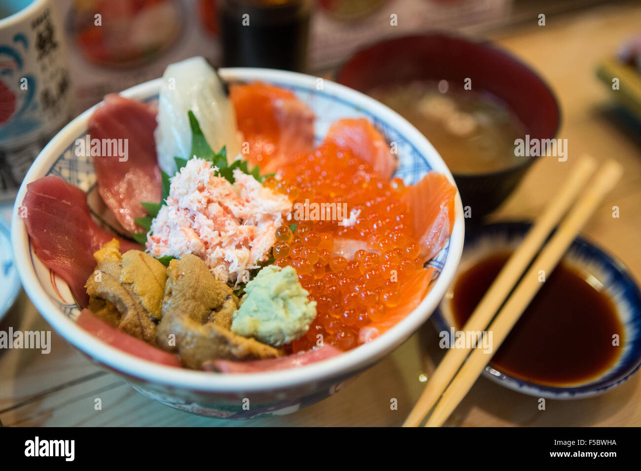 piatto sashimi Foto Stock