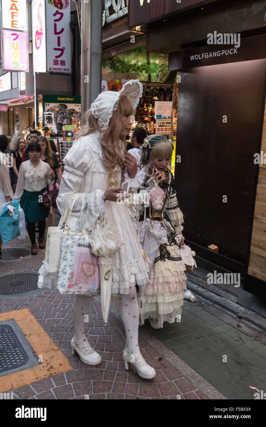 Harajuku cross dresser Foto Stock