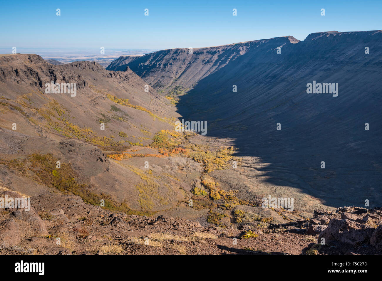 Kiger Gorge, Steens Mountain, southeastern Oregon. Foto Stock