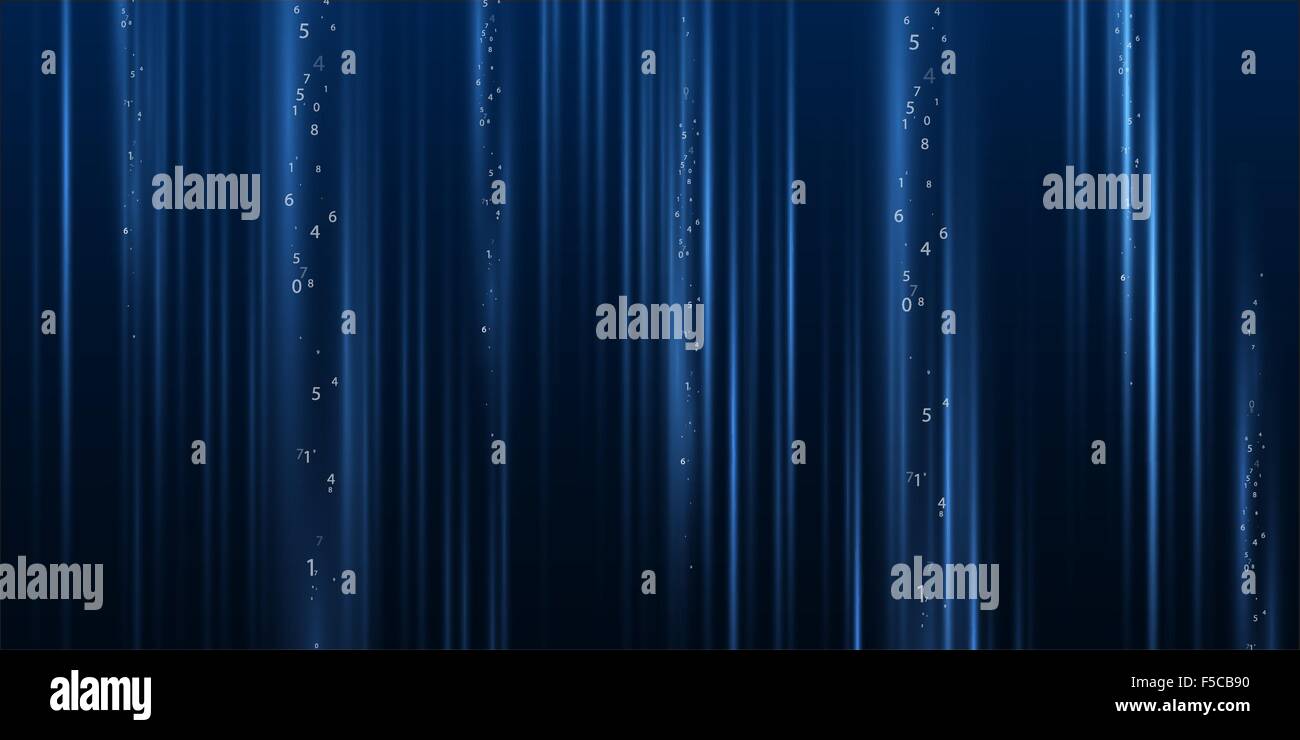 Abstract background tecnologico è dal luminoso linee e numero.vettore Illustrazione Vettoriale