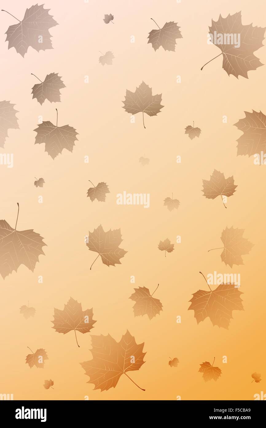 Foglie di autunno autunno.vettore Illustrazione Vettoriale