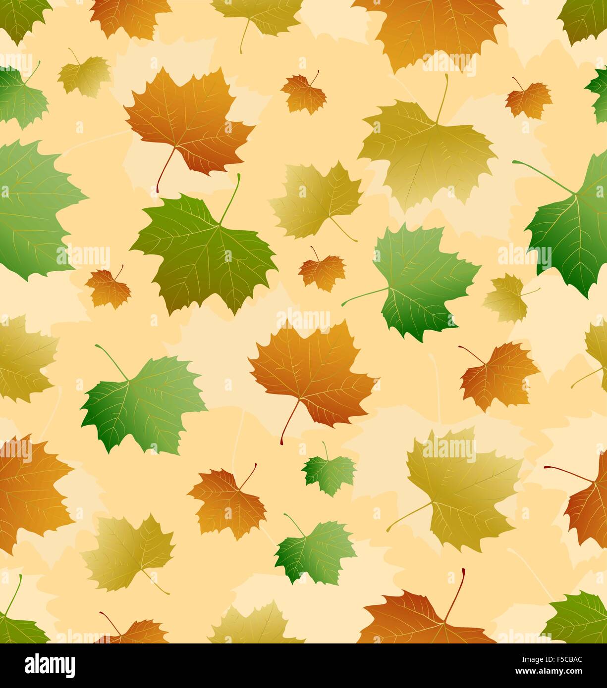 Seamless texture di foglie di autunno.vettore Illustrazione Vettoriale