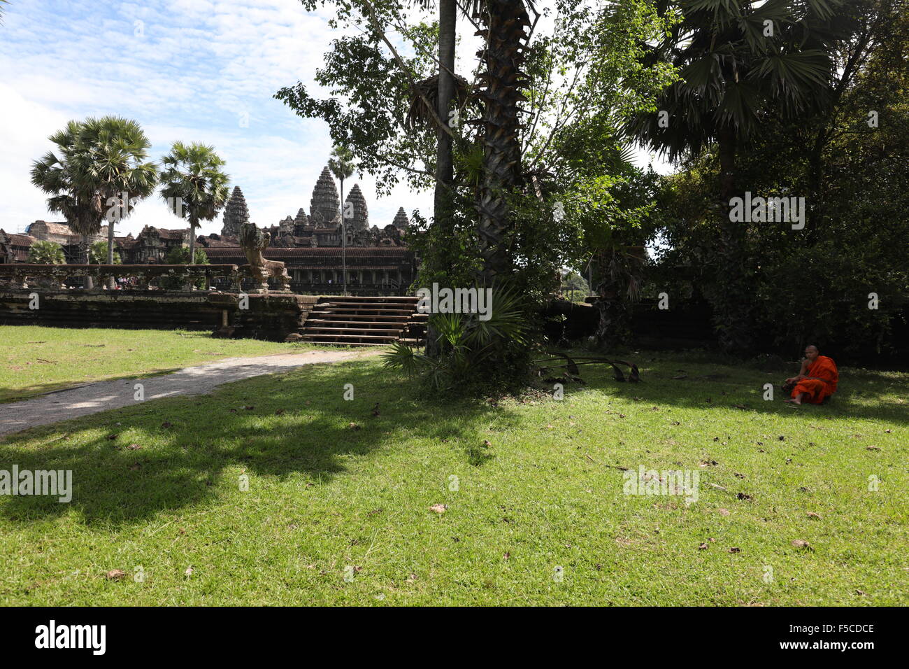 Angkor Wat con Monaco Foto Stock