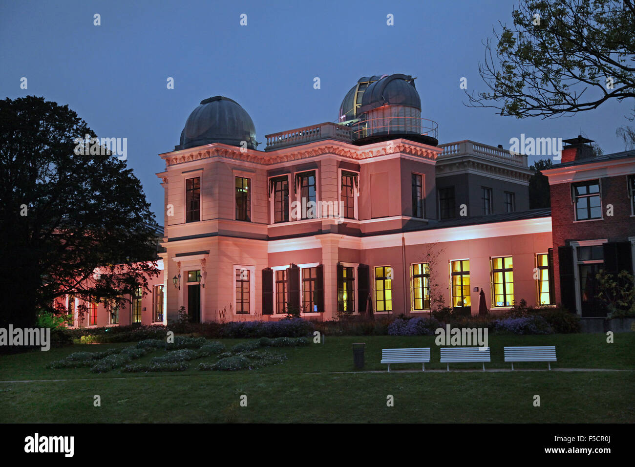 Osservatorio di Leiden Sterrenwacht.Netherlands astronomico Foto Stock