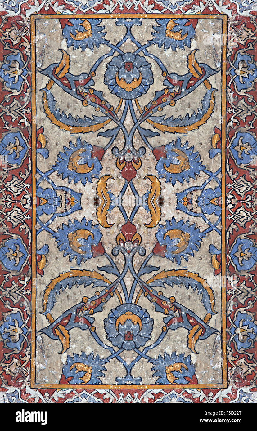 Particolare di una decorazione a parete da Hagia Irene ad Istanbul in Turchia. Foto Stock