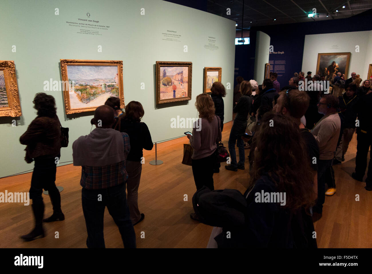 Mostra 'Munch: Van Gogh' che ha attirato parallelismi tra Vincent van Gogh & Edvard Munch, al Van Gogh museum di Amsterdam nel 2015 Foto Stock