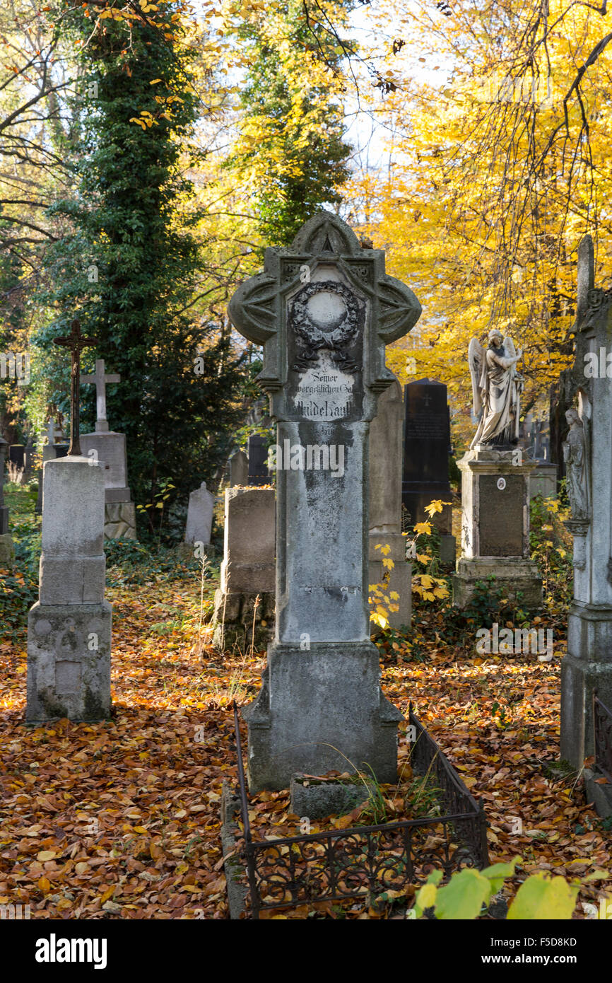 Graves al 'Alter Südfriedhof" a Monaco di Baviera (Monaco di Baviera) Foto Stock