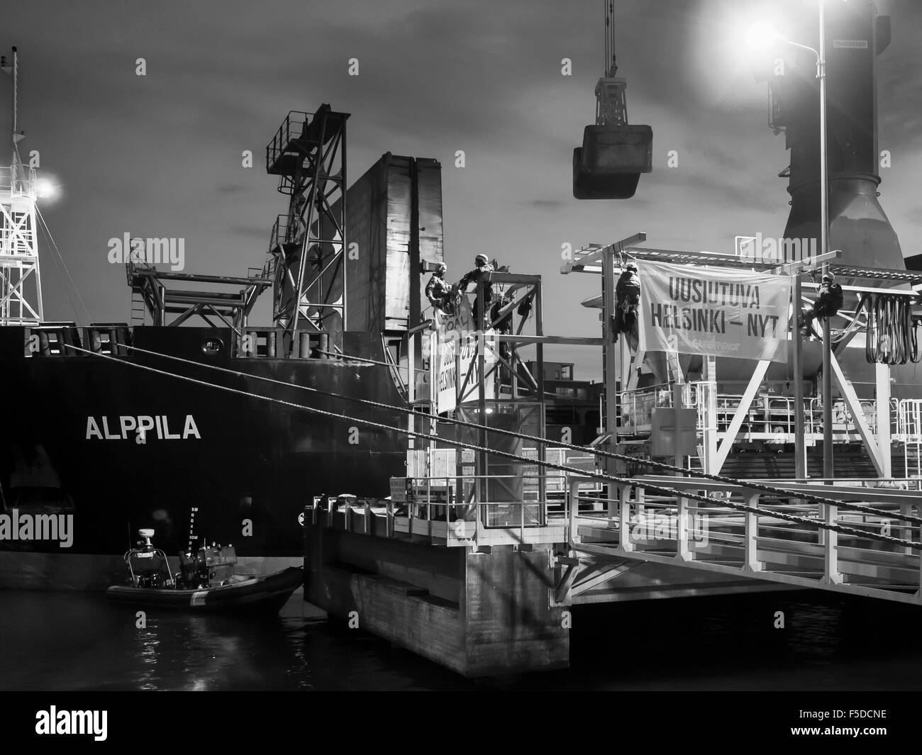 Greenpeace in azione Foto Stock