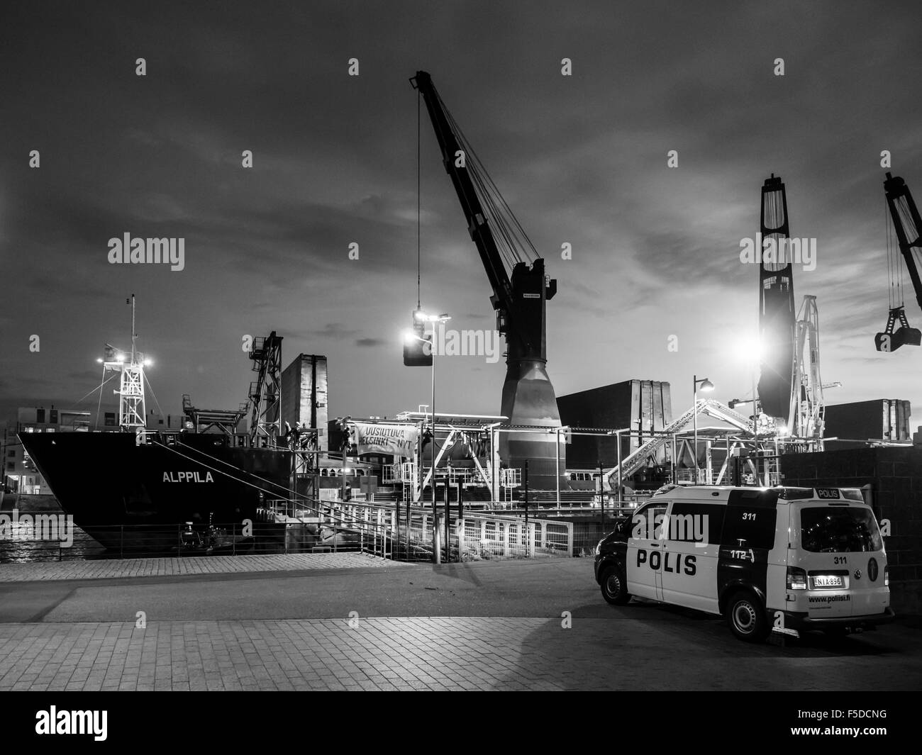 Greenpeace in azione Foto Stock