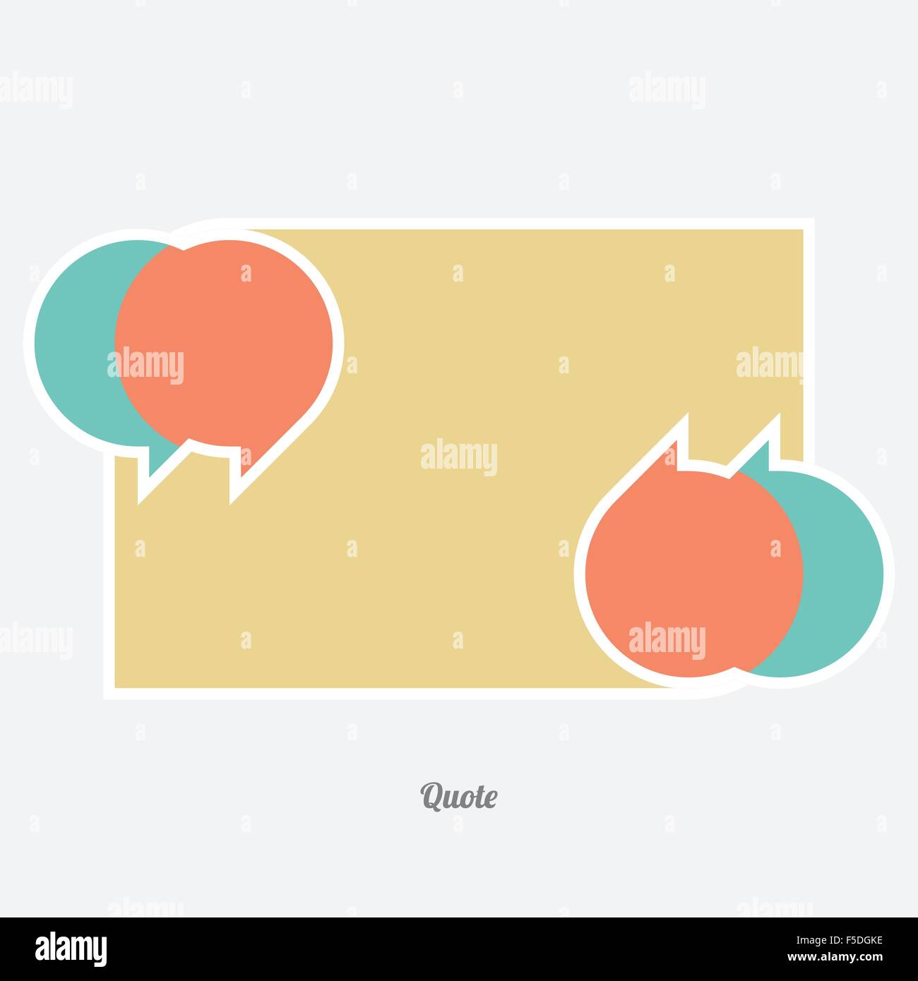 Preventivo moderno telaio isolato su sfondo grigio. vettore design preventivi Illustrazione Vettoriale