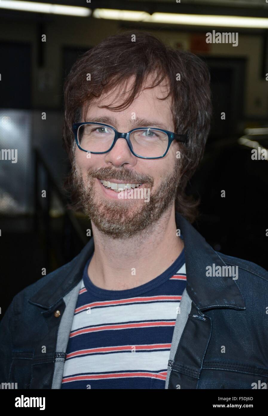 New York, NY, STATI UNITI D'AMERICA. 2° Nov, 2015. Ben Folds fuori e circa per celebrità Candids - MON, New York, NY Novembre 2, 2015. Credito: Derek Storm/Everett raccolta/Alamy Live News Foto Stock