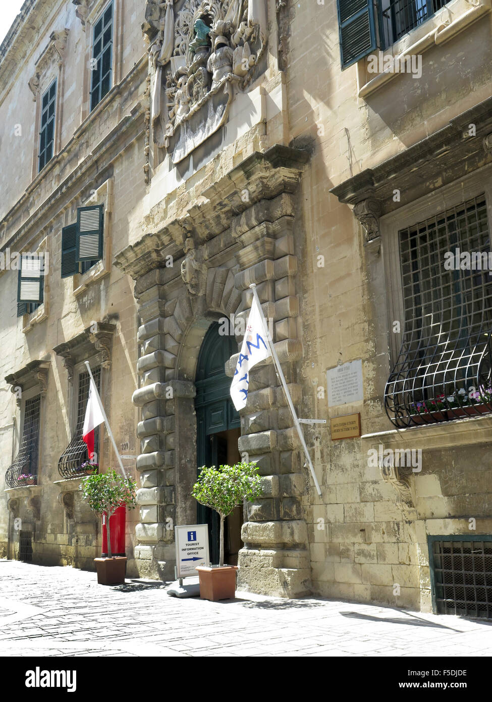 Ufficio informazioni turistiche, St Paul Street, centro di La Valletta, Malta Foto Stock
