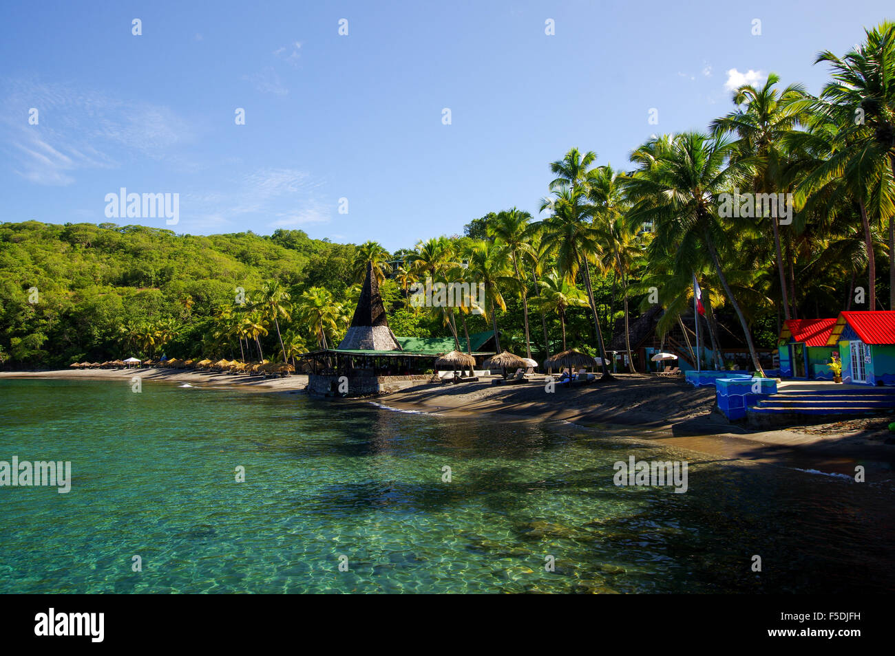 Anse Chastanet Resort di Soufriere, Saint Lucia Foto Stock