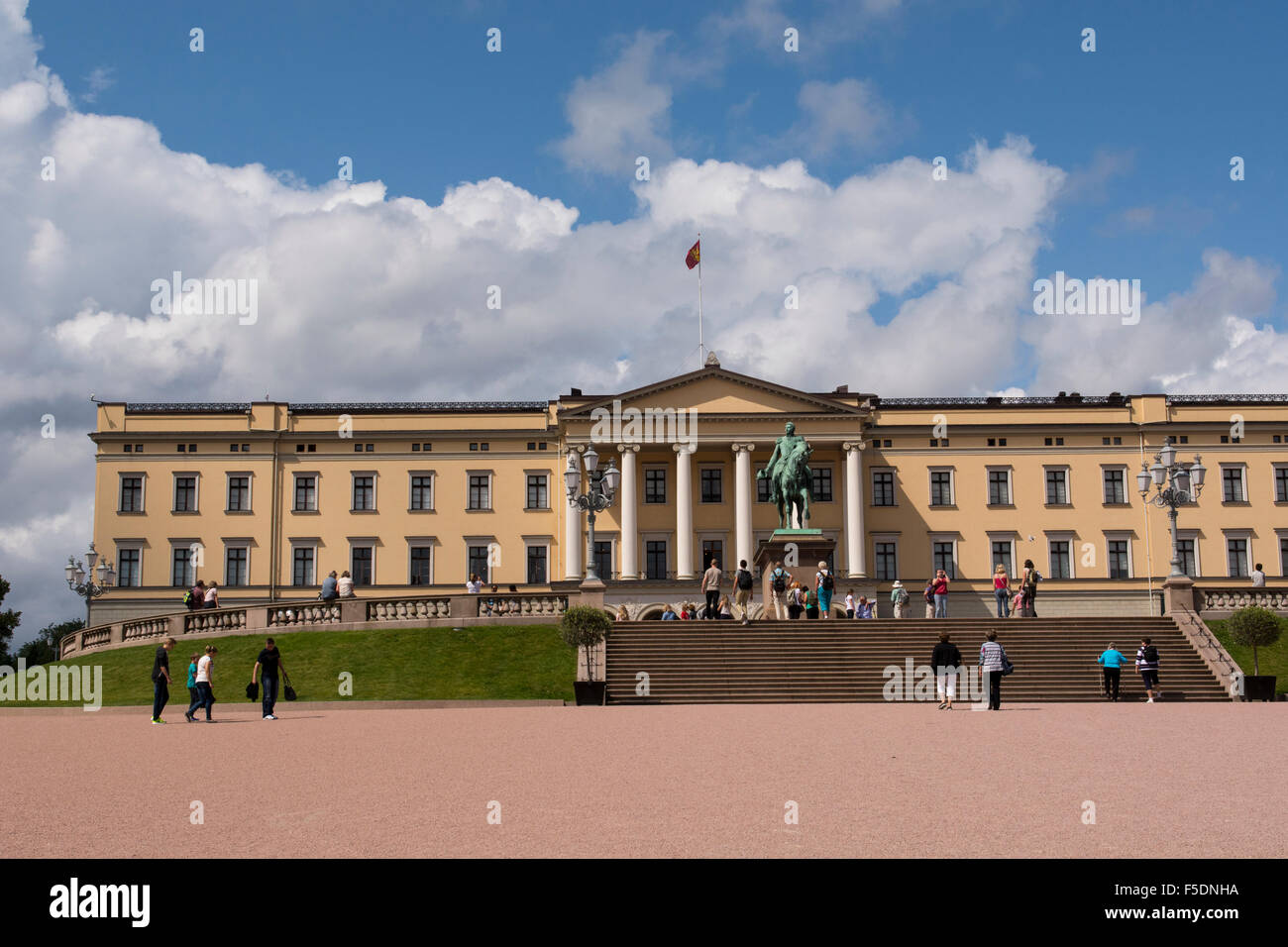 Norvegia, Oslo, Royal Palace (Det Kongelige Slott). 173 camera Royal residence, circa 1824-1848. Foto Stock