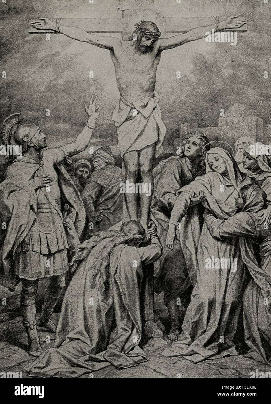 La crocifissione di Gesù Cristo Foto Stock