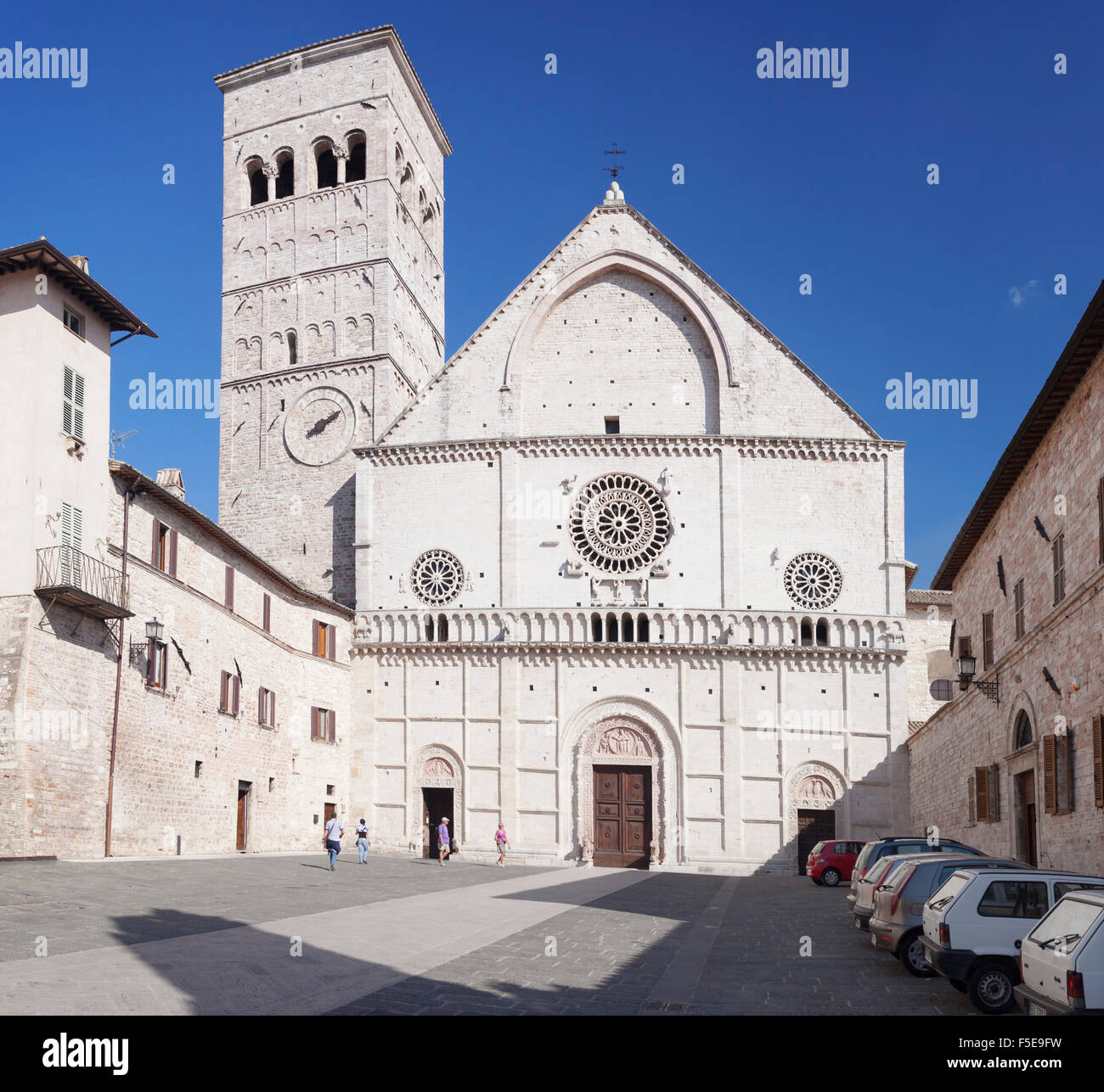Duomo di San Rufino, Assisi, comprensorio di Perugia, Umbria, Italia, Europa Foto Stock