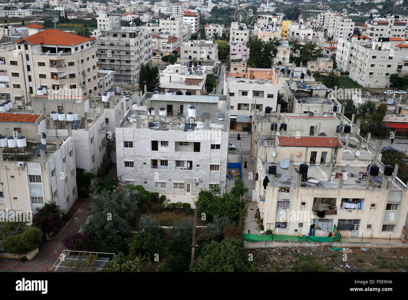 Città di Tulkarem, Territori palestinesi e Medio Oriente Foto Stock