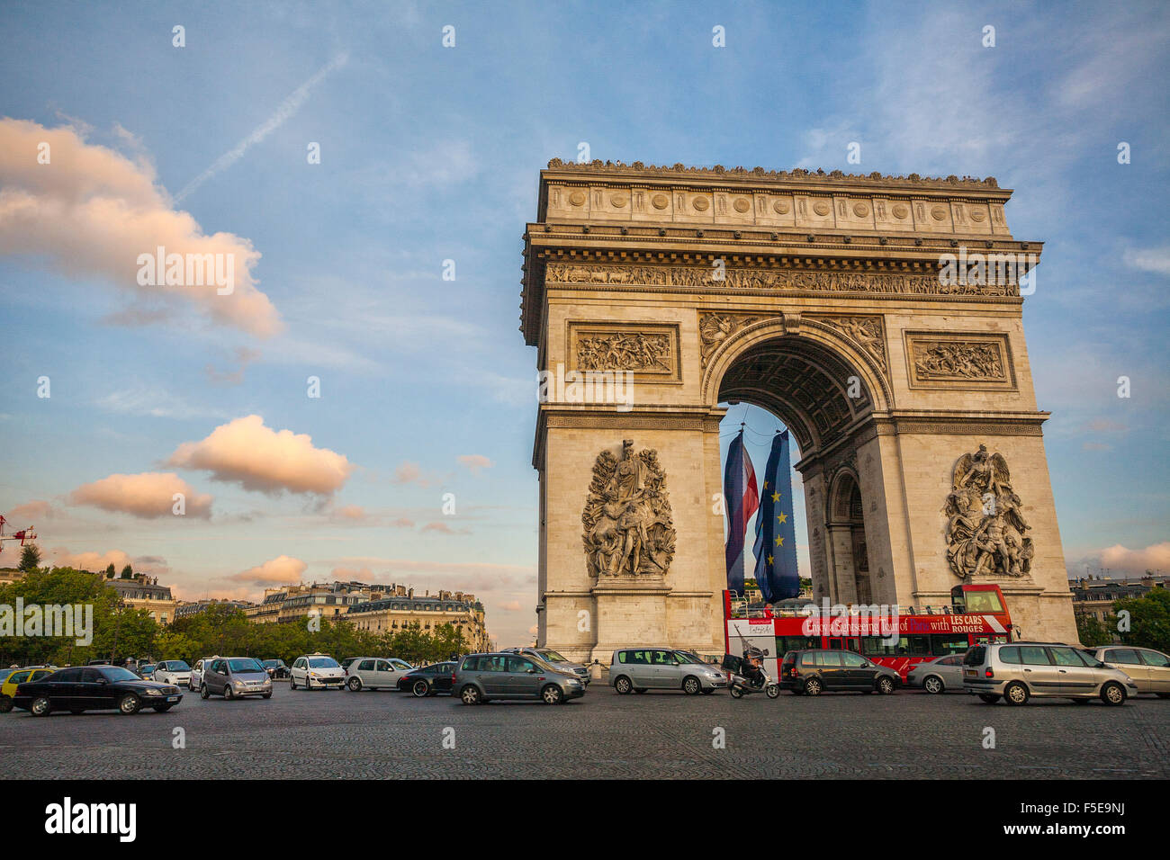 Arco di Trionfo, Parigi, Francia, Europa Foto Stock