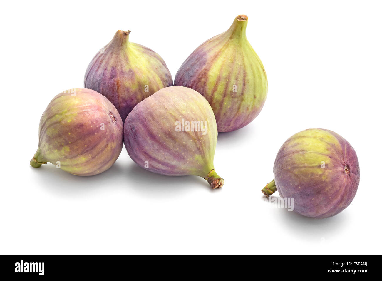 Fig frutto isolato su bianco Foto Stock