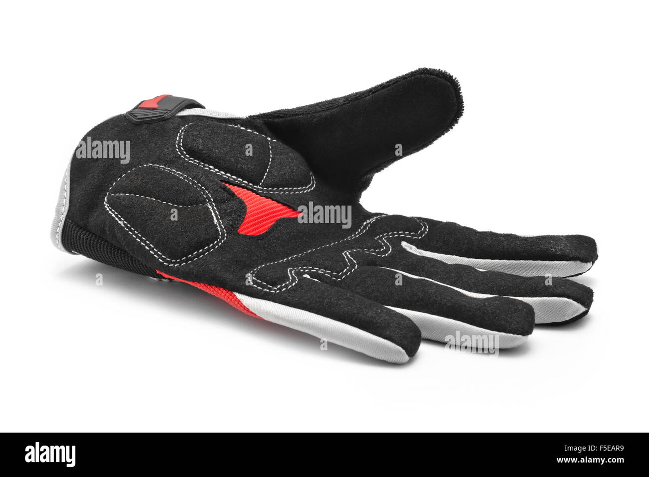 Noleggio sport guanti su bianco Foto Stock