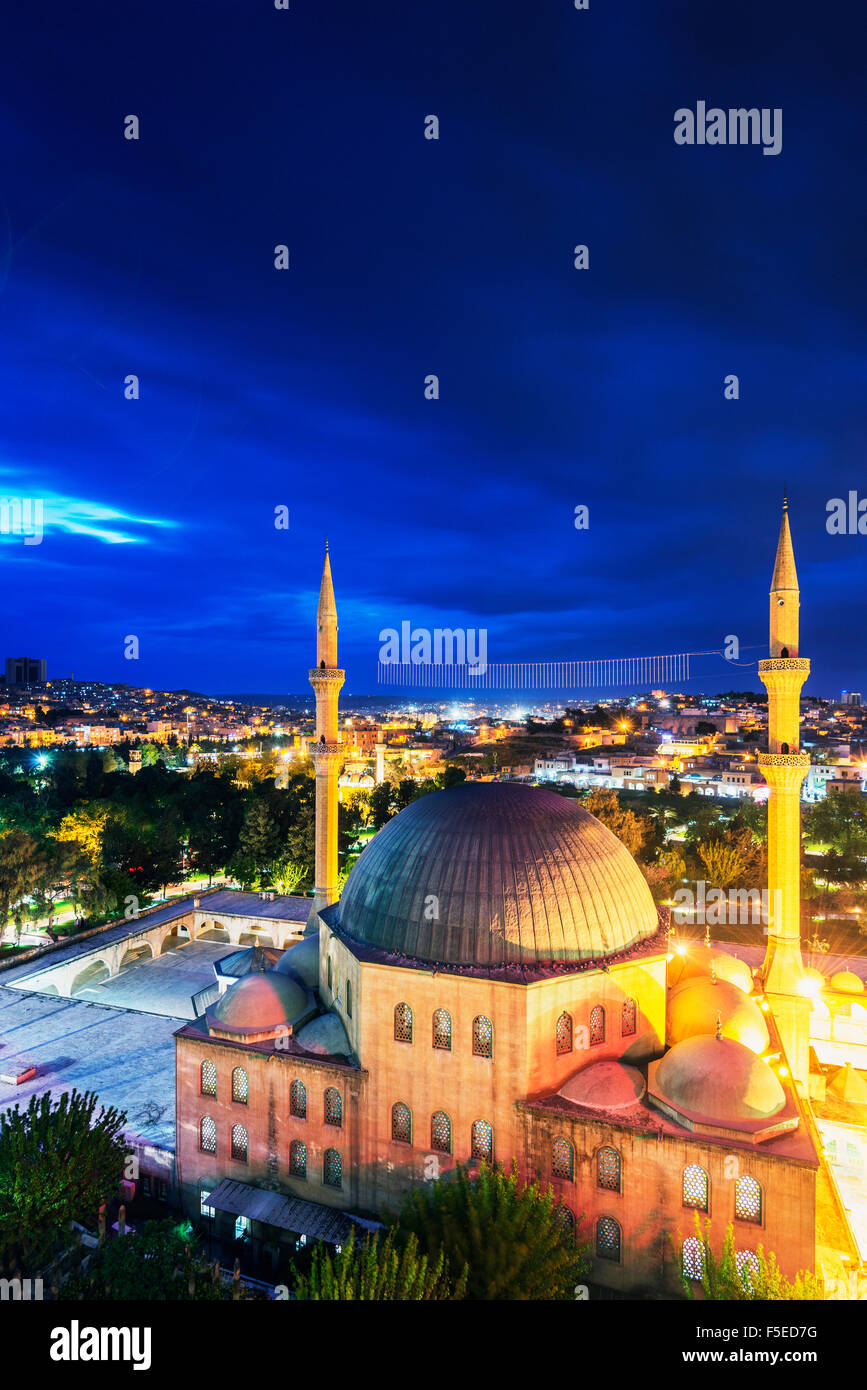 A Mevlid Halil ho moschea, Dergah, Sanliurfa-Urfa, Anatolia, Turchia, Asia Minore, Eurasia Foto Stock