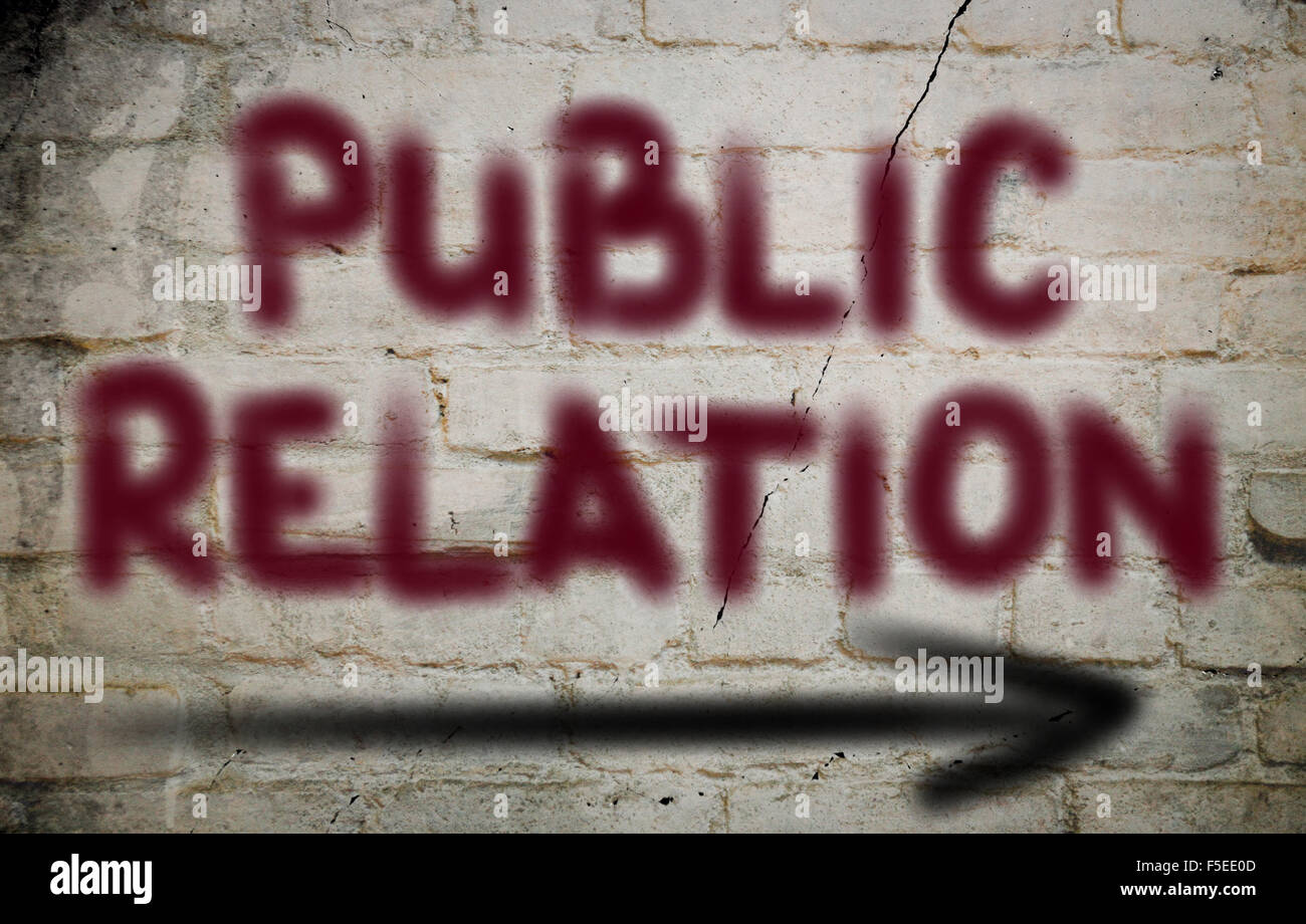 Relazioni pubbliche Nozione Foto Stock