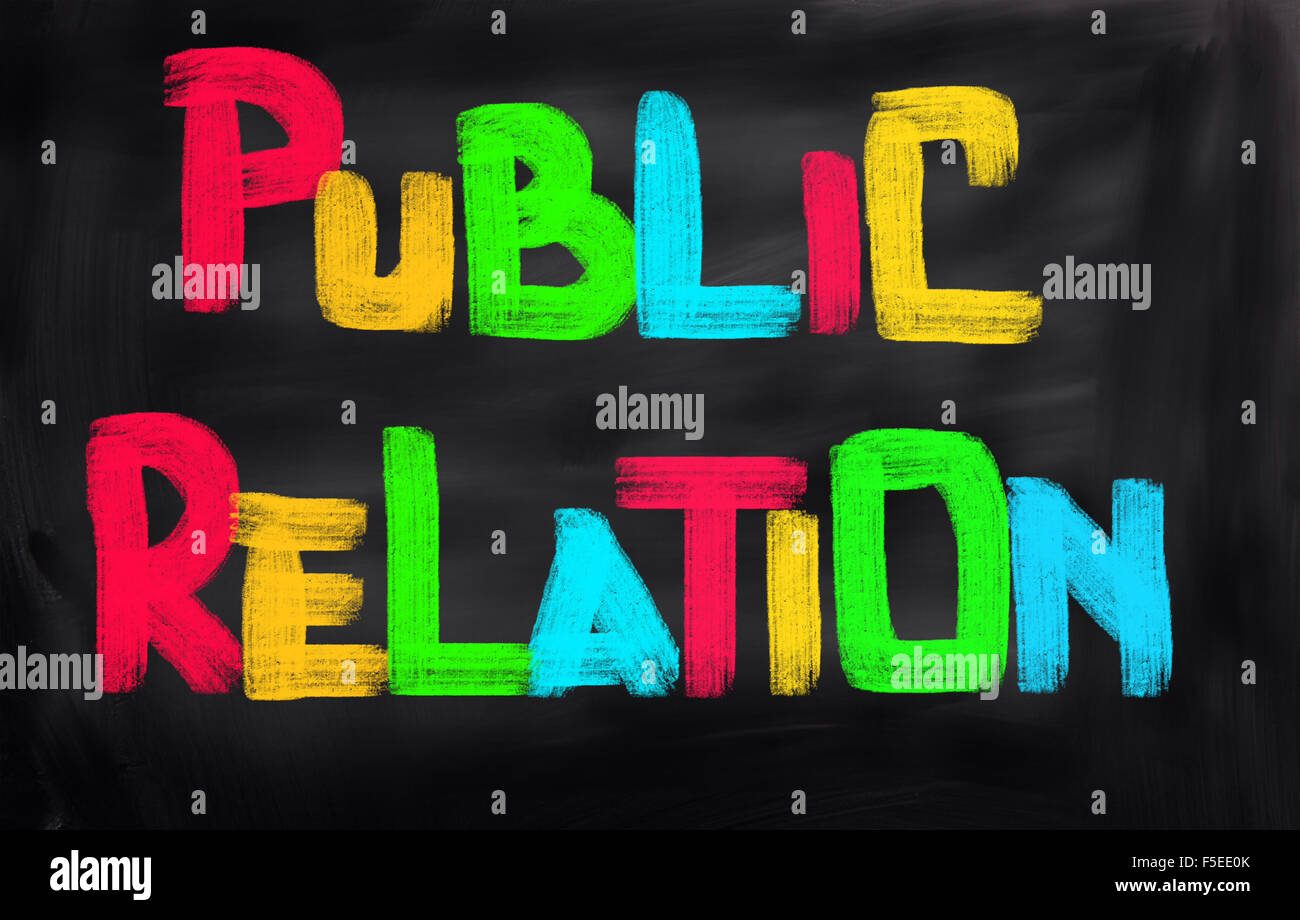 Relazioni pubbliche Nozione Foto Stock