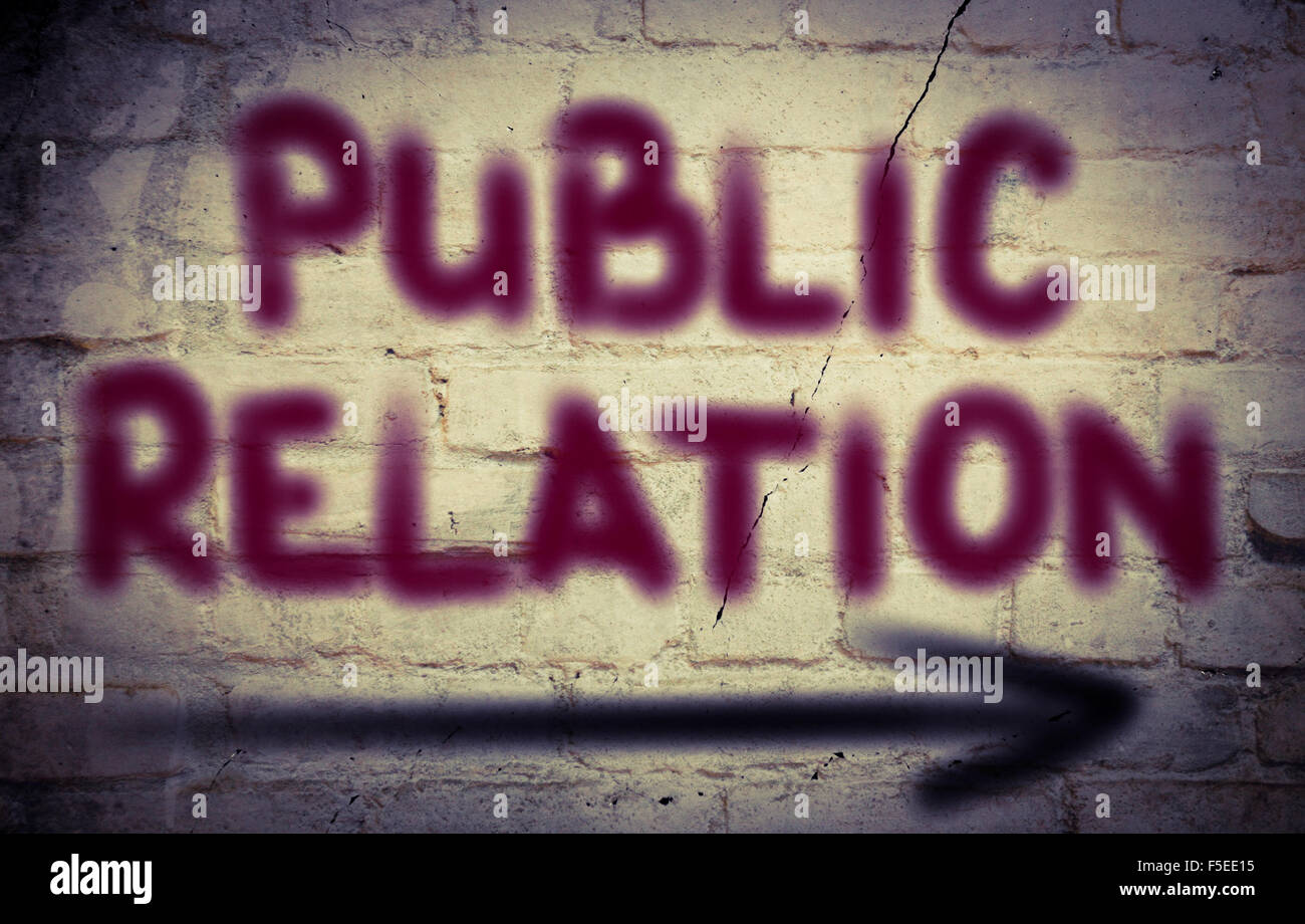 Relazioni pubbliche Nozione Foto Stock