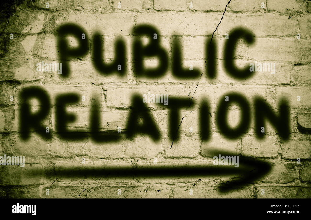 Relazioni pubbliche Nozione Foto Stock