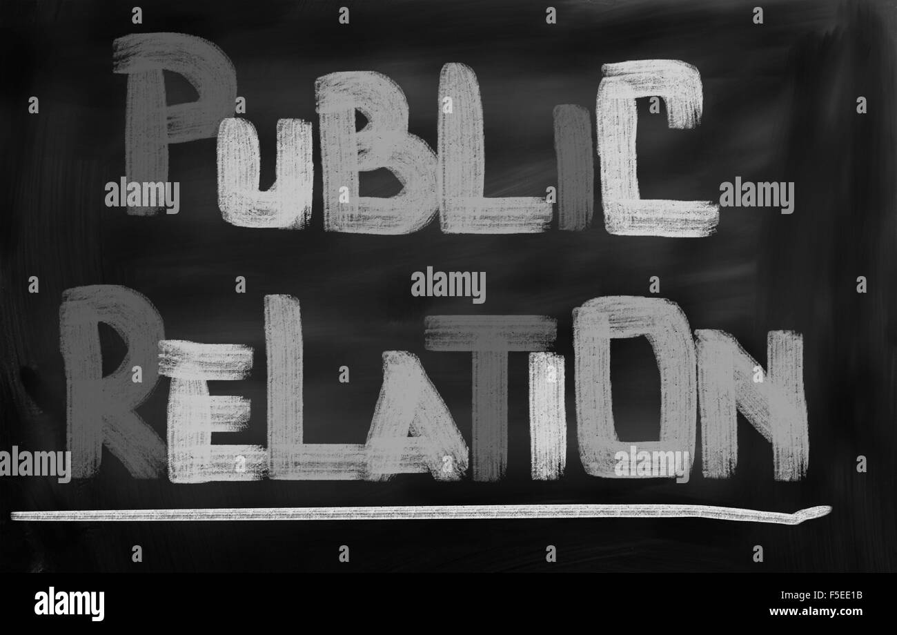 Relazioni pubbliche Nozione Foto Stock
