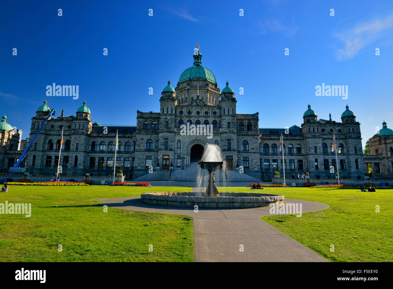 BC gli edifici del Parlamento europeo, Victoria, British Columbia, Canada Foto Stock