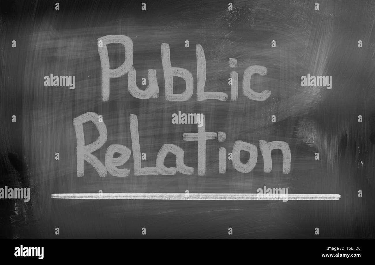 Relazioni pubbliche Nozione Foto Stock