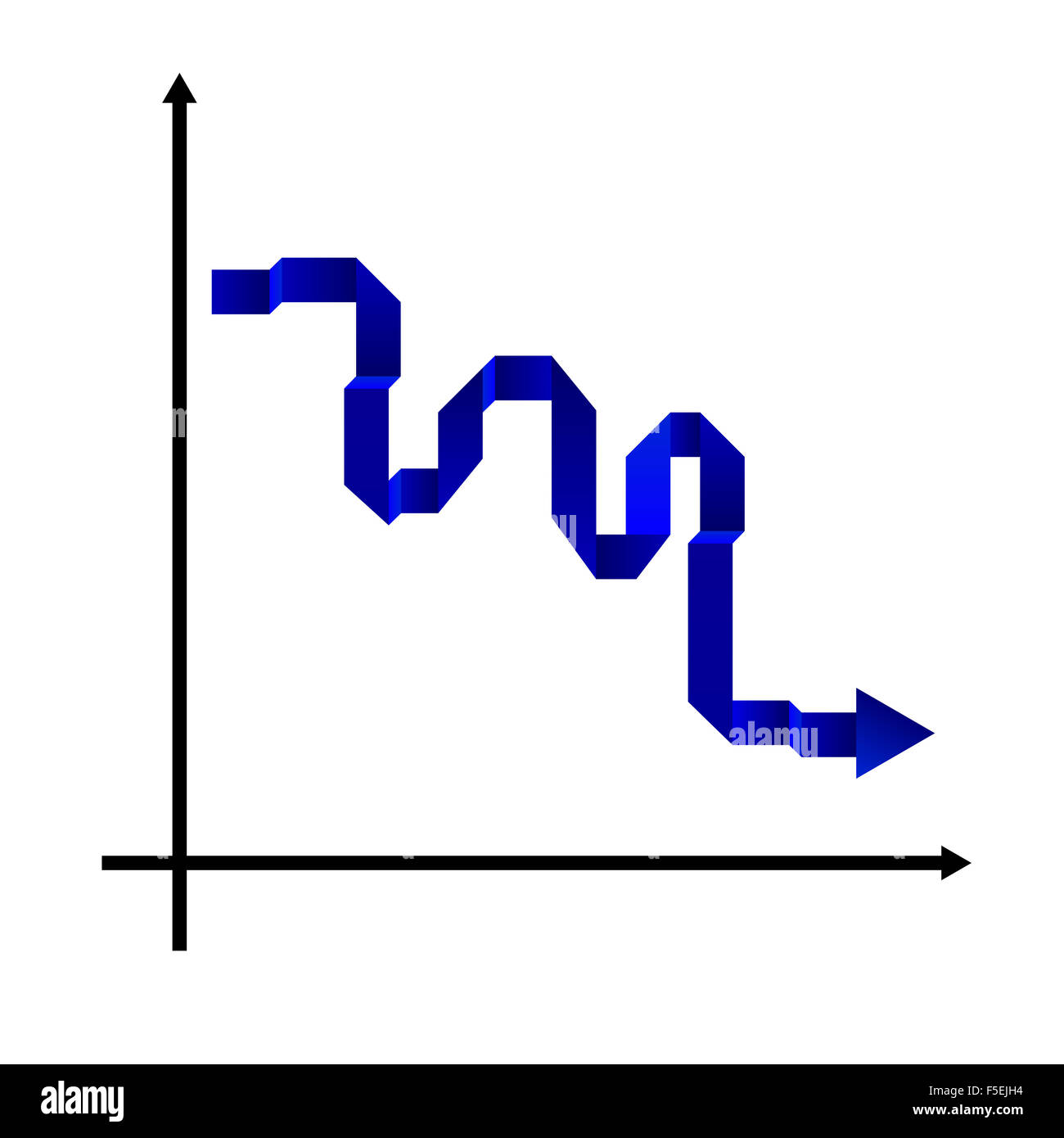 Moderno business infographics origami modello freccia. Illustrazione Vettoriale. può essere utilizzato per il layout di flusso di lavoro, diagramma, numero optio Foto Stock