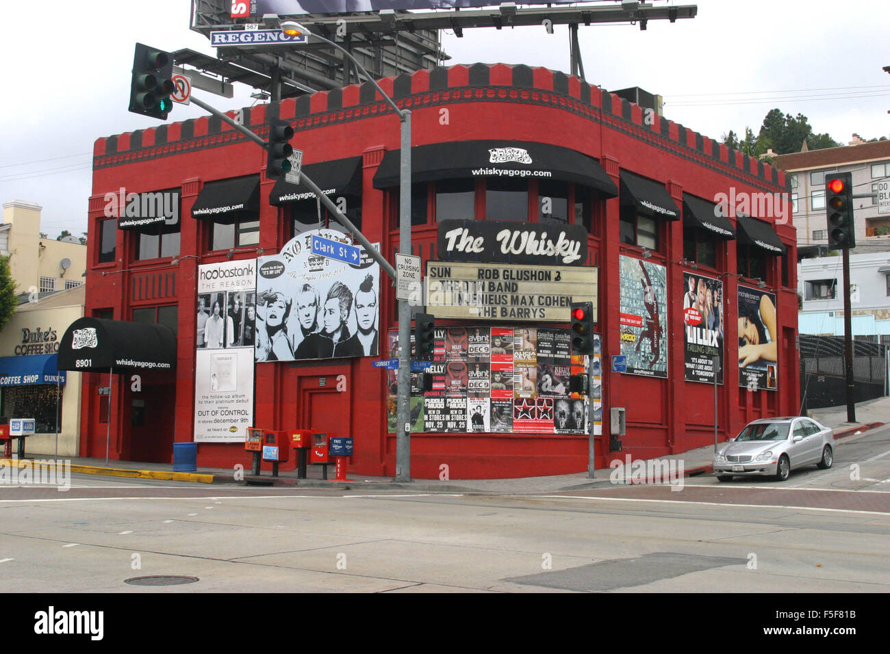 Dic 07, 2003; Hollywood, CA, Stati Uniti d'America; il whiskey si trova in West Hollywood, 8901 Sunset Blvd dove molti fino e bande di prossimo gioco. © Ruaridh Stewart/ZUMAPRESS.com/Alamy Live News Foto Stock