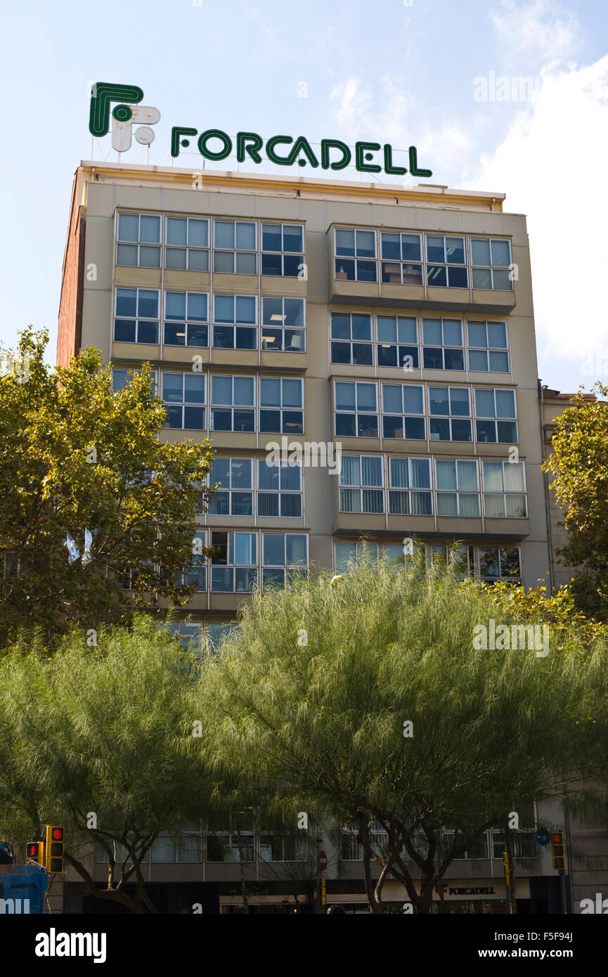 Uffici di Forcadell agenti immobiliari a Barcellona Catalonia Spagna ES Foto Stock