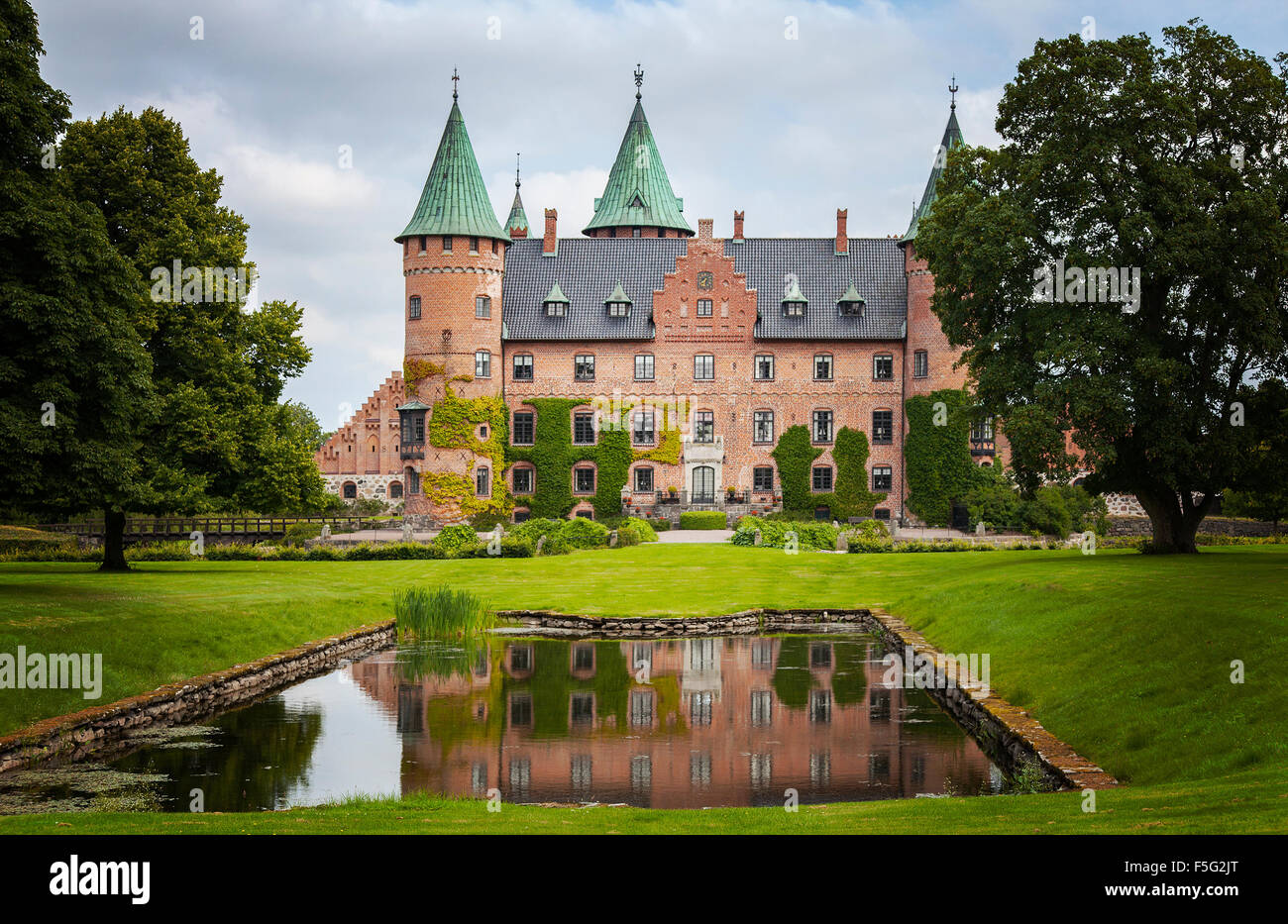 Immagine della storybook castello di Trolleholm, Svezia. Foto Stock