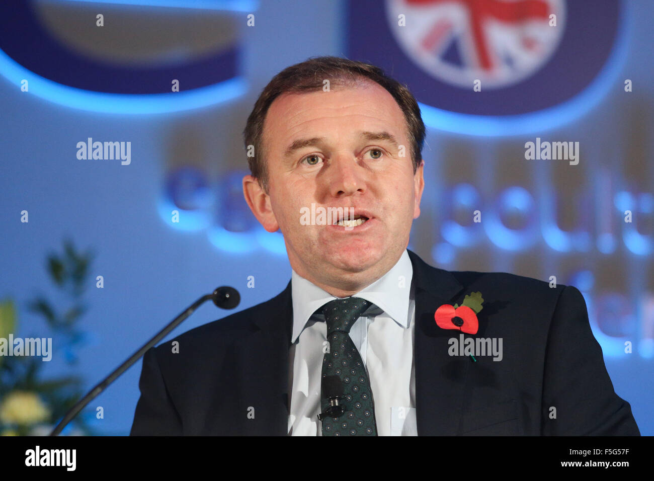 George eustice, il partito conservatore britannico politico, mp per camborne e redruth, ministro per l'agricoltura. Foto Stock