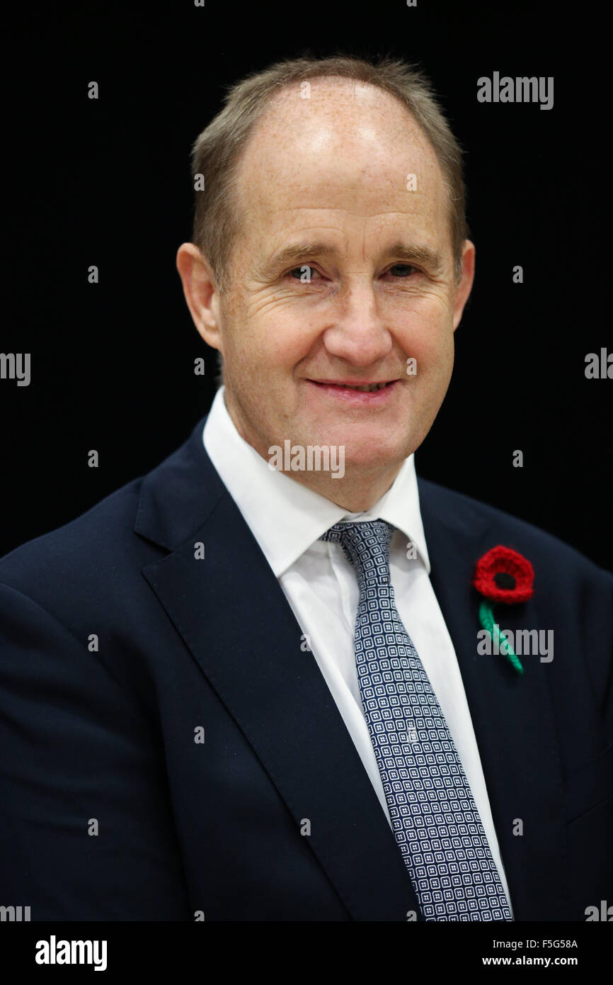 Kevin hollinrake, un partito conservatore britannico politico e membro del parlamento di thirsk e malton. fotografato in corrispondenza di un estremo Foto Stock