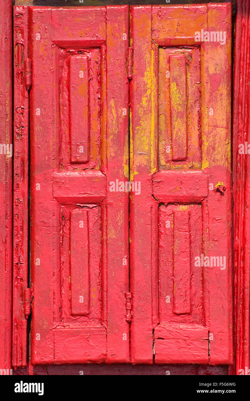 Otturatori rossi Foto Stock